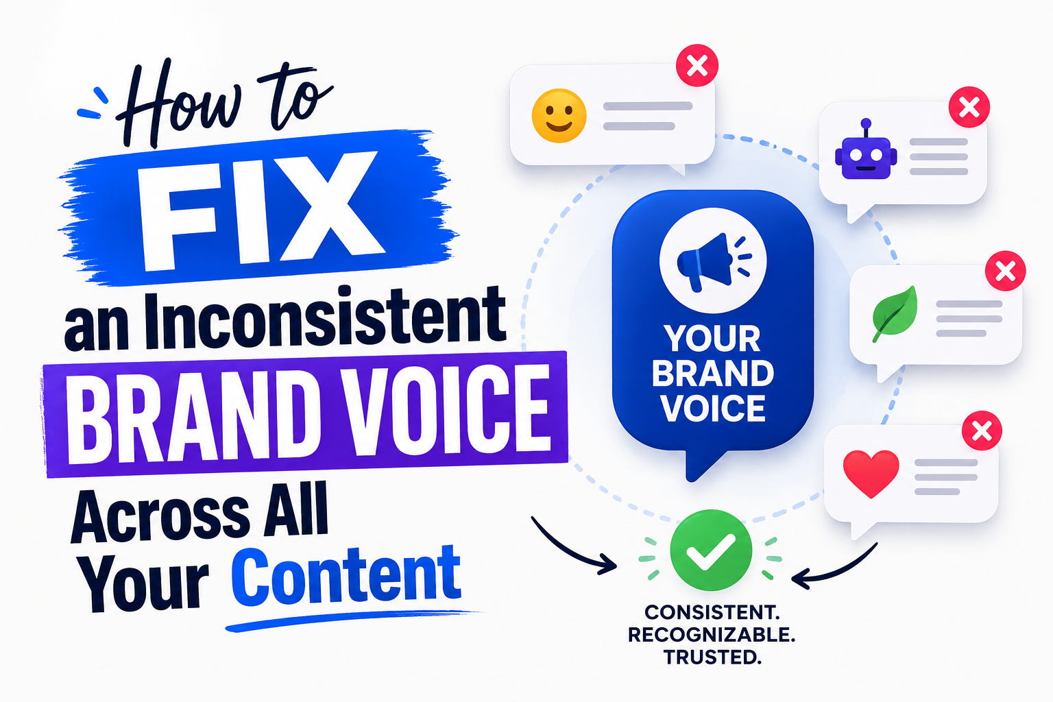 How to Fix an Inconsistent Brand Voice Across All Your Content's Banner Image